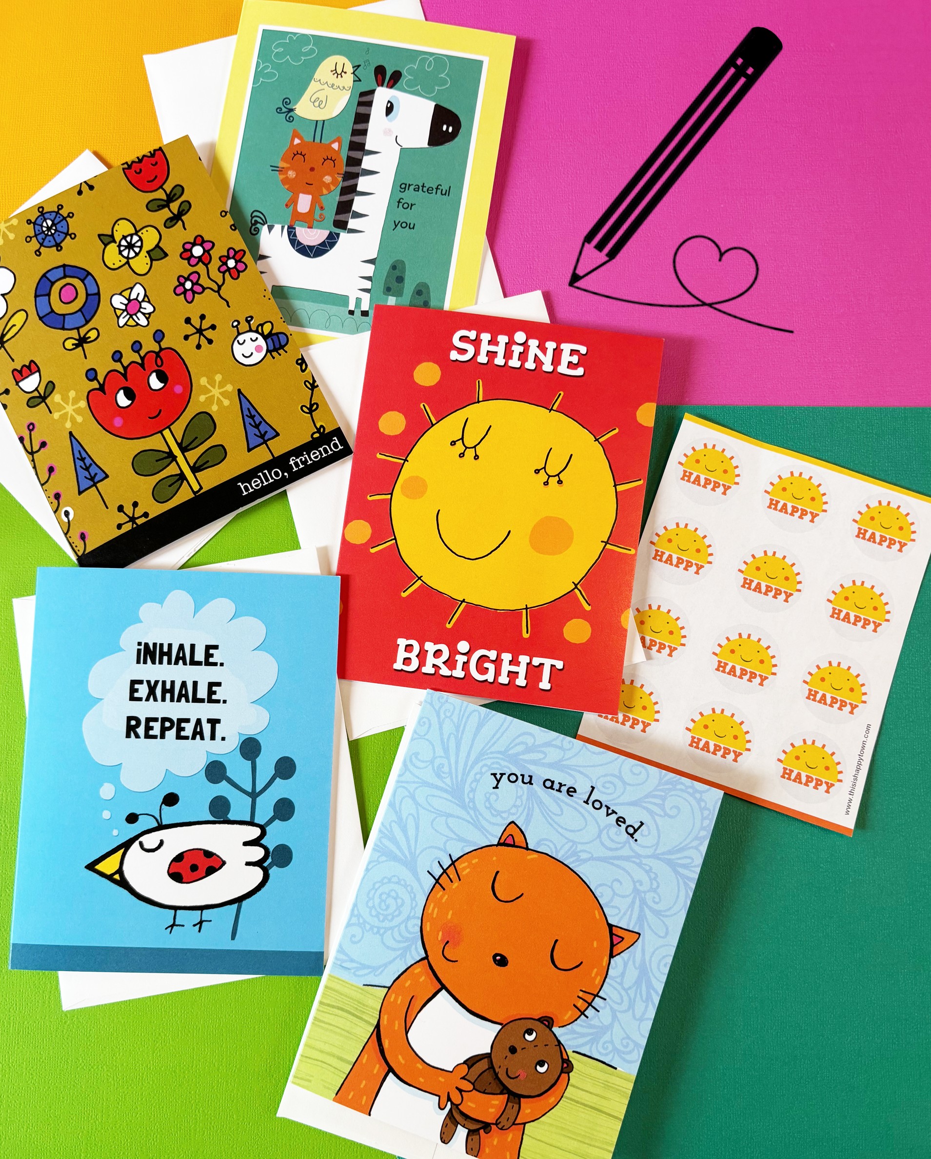 HAPPY Greetings - special note cards